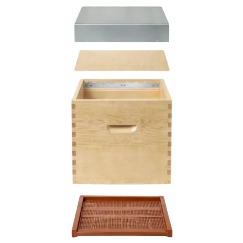 Ruche Dadant 10 pin maritime avec plancher plastique