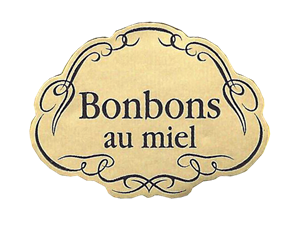 Etiquette « bonbon au miel » le rouleau de 1000 — Apistore