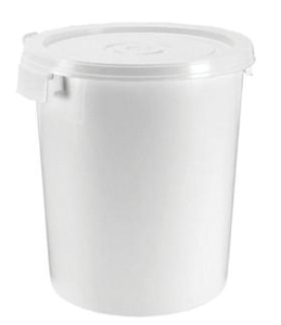 Seau plastique blanc 33L inviolable avec 2 poignées, 40 kg de miel — Apistore