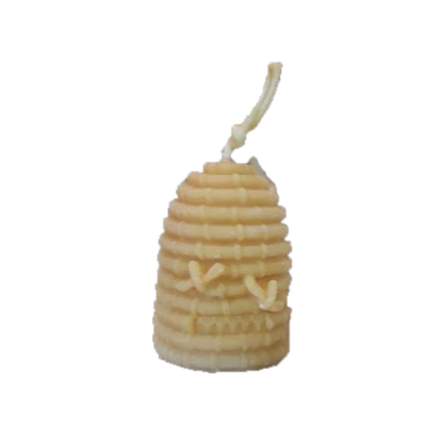 Bougie en cire d’abeille ruche panier — Apistore