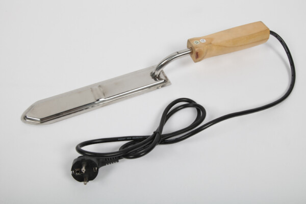 Couteau à désoperculer électrique avec manche en bois et lame de 27cm — Apistore — photo 1 sur 3