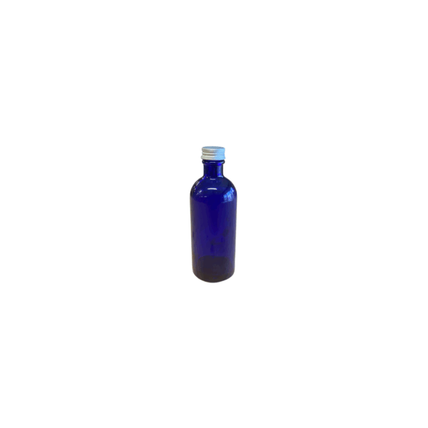 Flacon bleu avec bouchon 100ml, DIN18 — Apistore