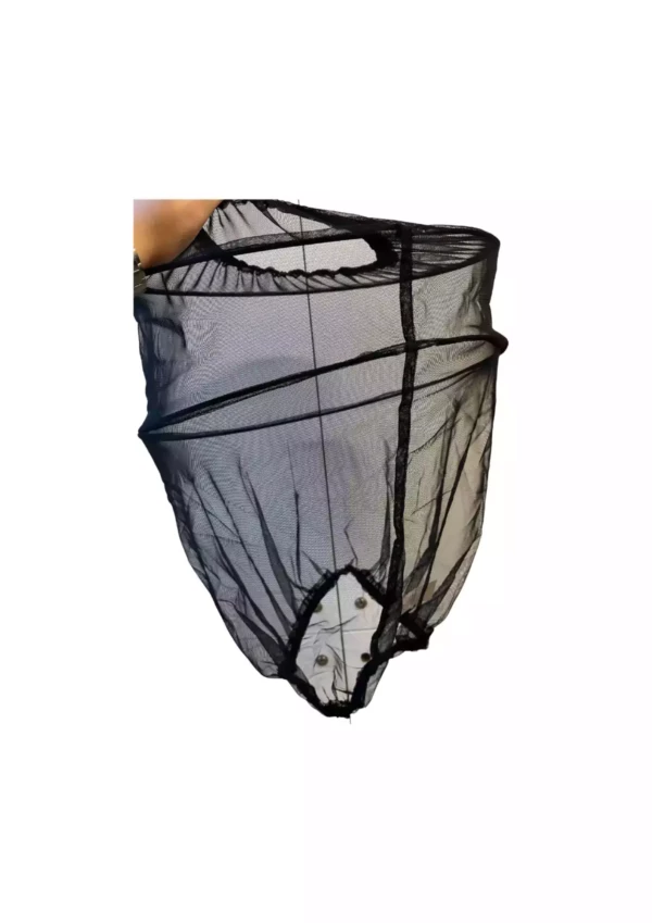 Voile apiculteur semi-rigide, double arceau rond, nylon — Apistore