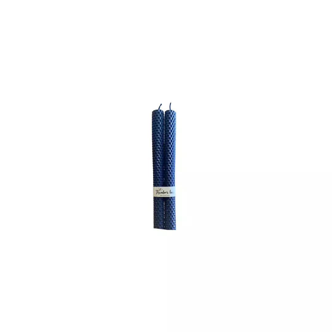 Bougie de table en cire d’abeille roulée Bougie de table en cire d’abeille roulée — Apistore