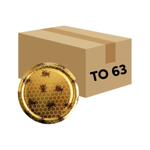 Capsules TO63 alvéoles abeilles, carton de 1400 — Apistore — photo 1 sur 2