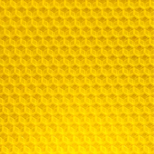 Cire gaufrée Dadant alvéole mâle corps, 1 Kg — Apistore