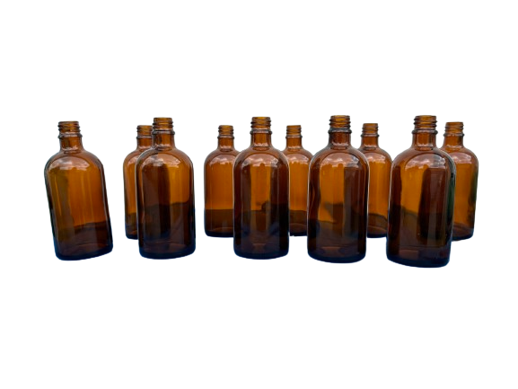 Flacon propolis verre ambré 100ml, TO18, en pack de 10 — Apistore