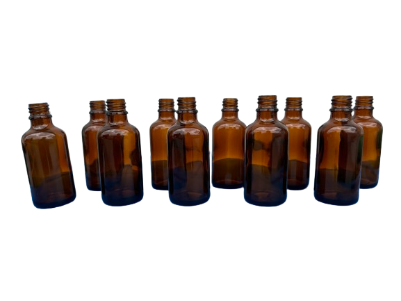 Flacon propolis verre ambré 50ml, TO18, pack de 10 — Apistore