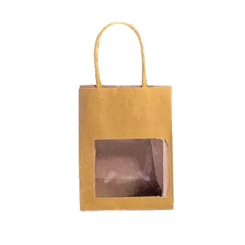Mini sac kraft avec fenêtre — Apistore — photo 3 sur 3