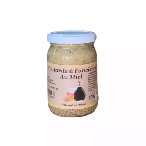 Moutarde à l’ancienne au miel