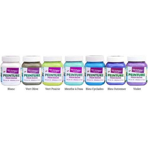 Peinture naturelle pour ruche le pot de 400g Peinture naturelle pour ruche le pot de 400g — Apistore — photo 5 sur 5