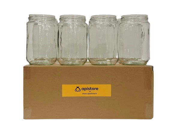 Pot en verre 500g (385 ml), TO63, pack de 12 — Apistore — photo 4 sur 6