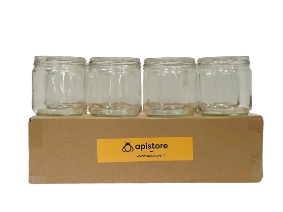 Pot en verre 500g (390ml), TO82, pack de 12 — Apistore — photo 4 sur 6