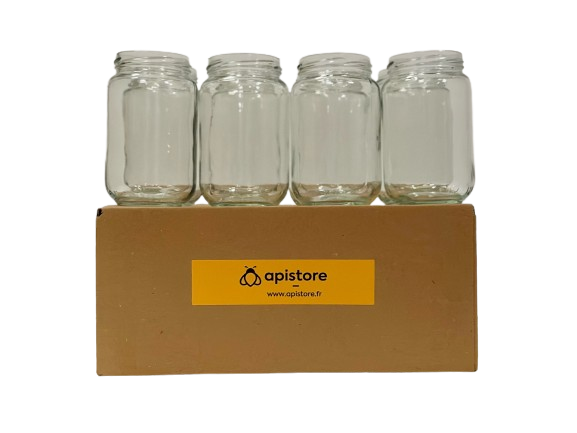 Pot en verre 1kg (750ml), TO82, pack de 12 — Apistore — photo 30 sur 32