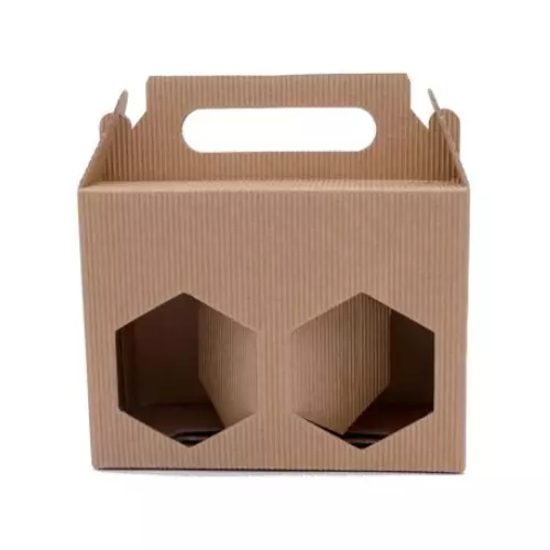 Présentoir en carton ondulé pour 2 pots 385ml — Apistore — photo 1 sur 2