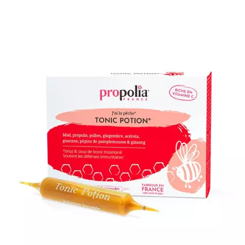 Tonic Potion propolis, miel, gingembre, acérola, pollen — Apistore